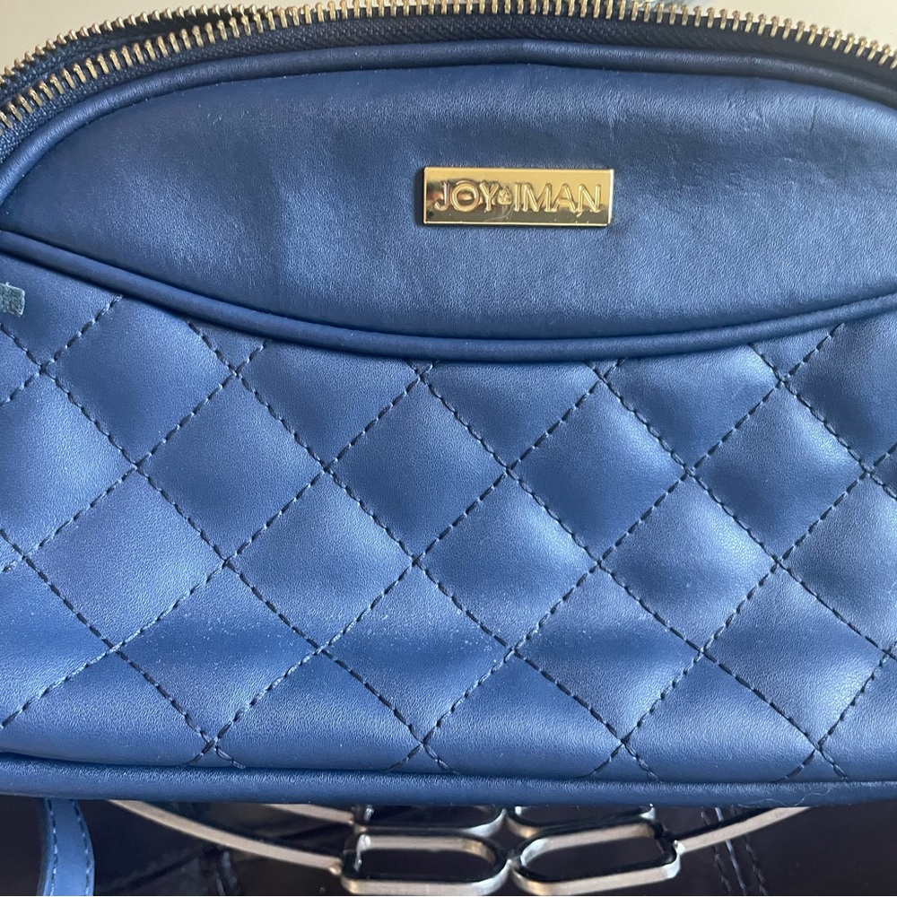 Joy & Iman leather quilted handbag